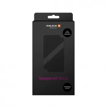 Evelatus Samsung Galaxy A12/M12 0,33mm Flat Clear Gehard Glas Screenprotector met Japanse lijm en antistatische coating