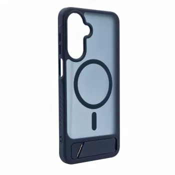 Evelatus Samsung Galaxy A17 4G / A17 5G gerubberd MagSafe-hoesje met standaard marineblauw