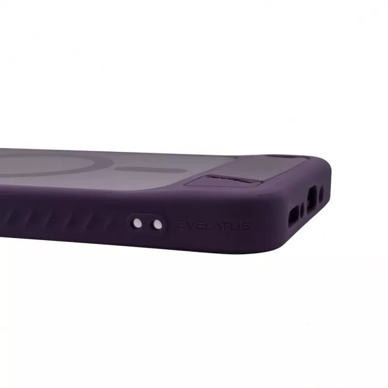 Evelatus Samsung Galaxy A17 4G / A17 5G gerubberd MagSafe-hoesje met standaard paars