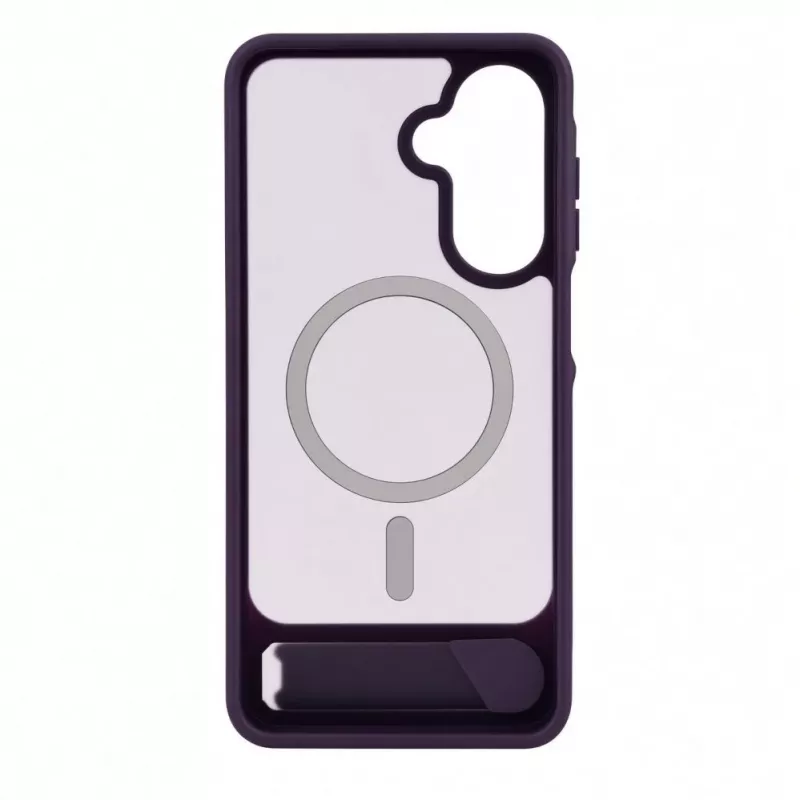 Evelatus Samsung Galaxy A17 4G / A17 5G gerubberd MagSafe-hoesje met standaard paars