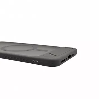 Evelatus Samsung Galaxy A17 4G / A17 5G gerubberd MagSafe-hoesje met standaard rookgrijs