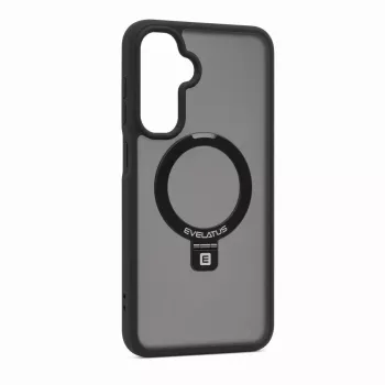 Evelatus Samsung Galaxy A17 4G / A17 5G beschermhoesje met MagSafe & standaard matte ring zwart