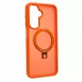 Evelatus Samsung Galaxy A17 4G / A17 5G beschermhoesje met MagSafe & standaard, matte ring, oranje