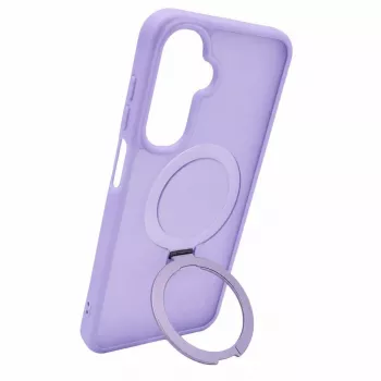 Evelatus Samsung Galaxy A17 4G / A17 5G Shield-hoesje met MagSafe & standaard, matte ring, lavendelpaars