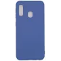 Evelatus Samsung Galaxy A20E nano siliconen hoesje soft touch TPU donkerblauw