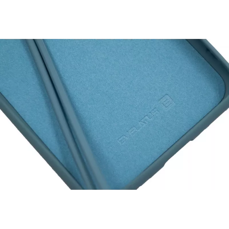 Evelatus Samsung Galaxy A20e soft-touch siliconenhoes met draagriem blauw