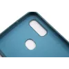 Evelatus Samsung Galaxy A20e soft-touch siliconenhoes met draagriem blauw