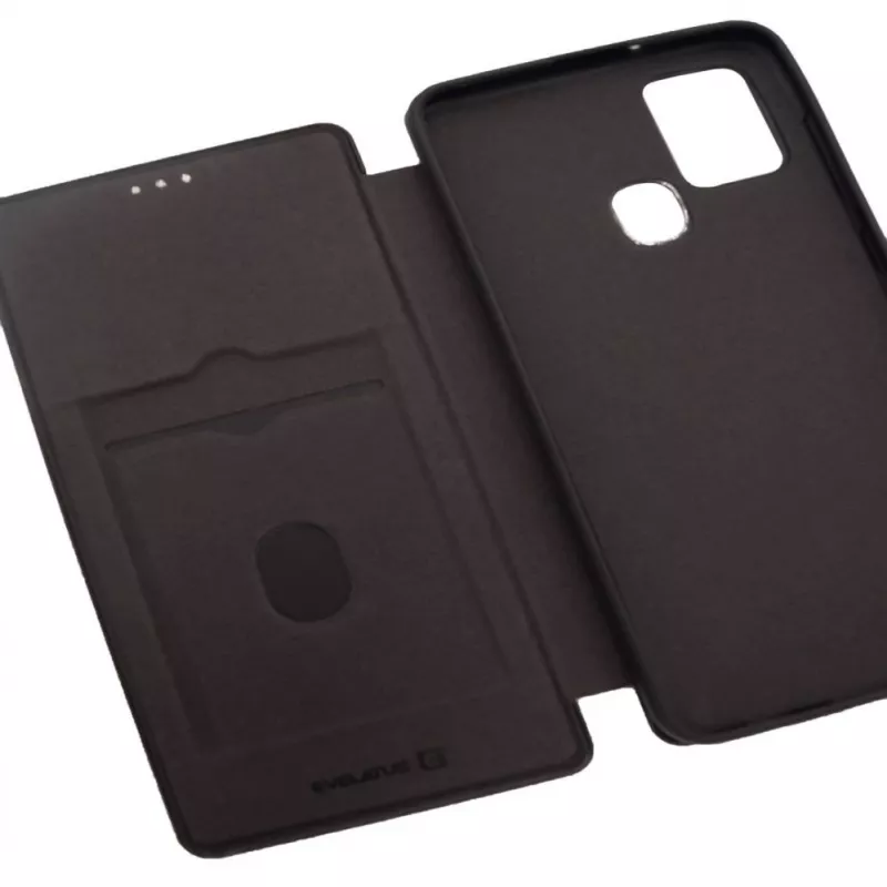 Evelatus Samsung Galaxy A21s boekhoesje zwart