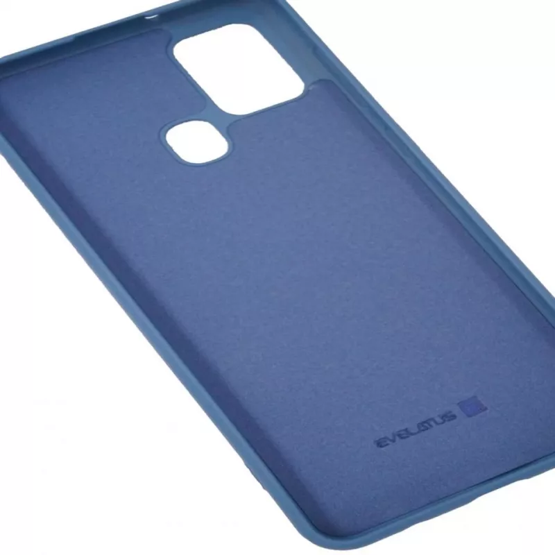 Evelatus Samsung Galaxy A21s nano silicone case soft touch TPU blauw