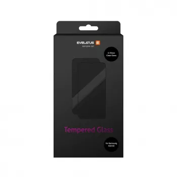 Evelatus Samsung Galaxy A22 5G 0.33mm Flat Clear Gehard Glas Screenprotector met Japanse lijm en antistatische coating