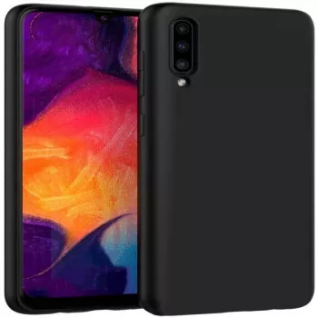 Evelatus Samsung Galaxy A30s/A50/A50s Nano silicone hoesje soft touch TPU zwart