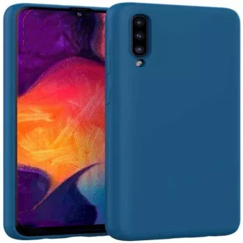 Evelatus Samsung Galaxy A30s/A50/A50s Nano silicone hoesje Soft Touch TPU donkerblauw