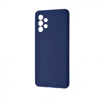 Evelatus Samsung Galaxy A32 nano-siliconen hoesje soft touch TPU middernachtblauw