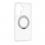 Evelatus Samsung Galaxy A37 / A36 hybride hoes met MagSafe PC+TPU 360 metalen standaard transparant
