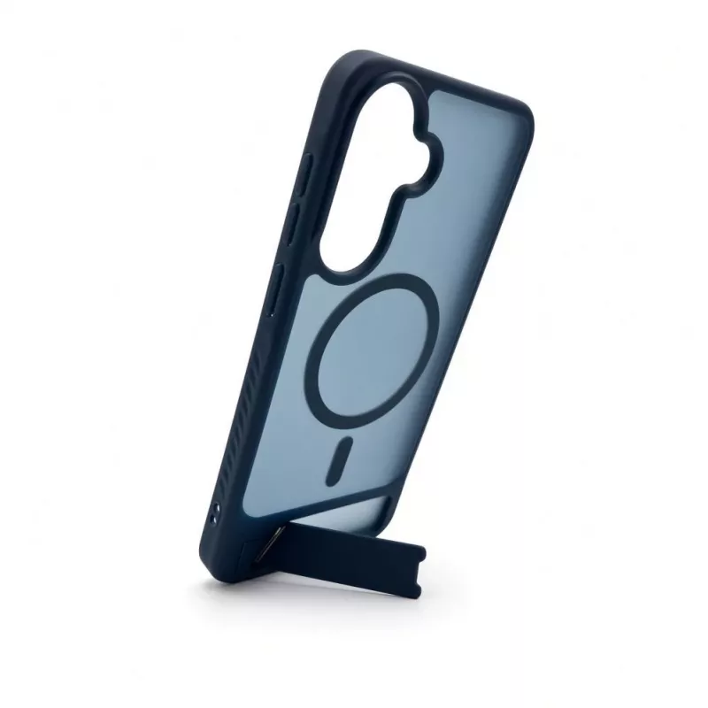 Evelatus Samsung Galaxy A37 / A36 gerubberd MagSafe-hoesje met standaard navyblauw