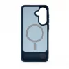 Evelatus Samsung Galaxy A37 / A36 gerubberd MagSafe-hoesje met standaard navyblauw