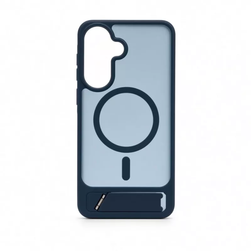 Evelatus Samsung Galaxy A37 / A36 gerubberd MagSafe-hoesje met standaard navyblauw