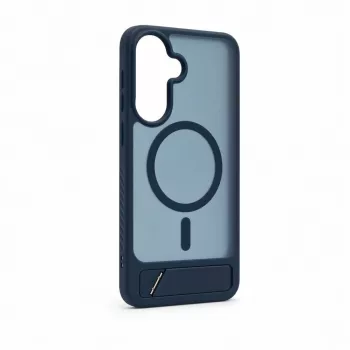 Evelatus Samsung Galaxy A37 / A36 gerubberd MagSafe-hoesje met standaard navyblauw