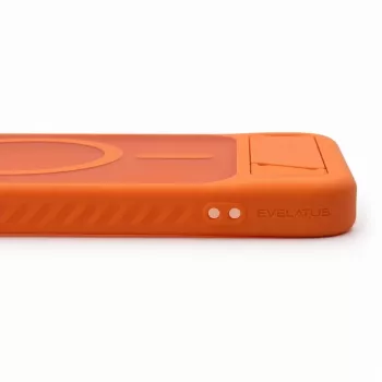 Evelatus Samsung Galaxy A37 / A36 gerubberd MagSafe-hoesje met standaard oranje