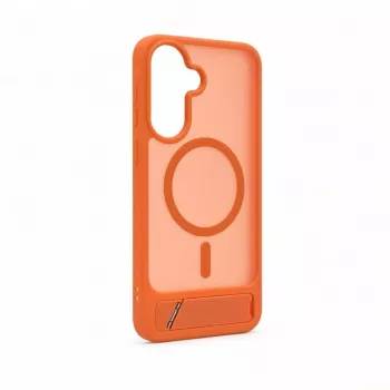 Evelatus Samsung Galaxy A37 / A36 gerubberd MagSafe-hoesje met standaard oranje