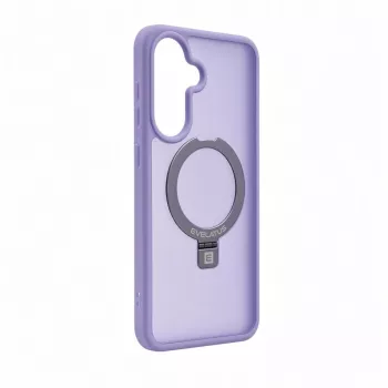 Evelatus Samsung Galaxy A37 / A36 Shield Case met MagSafe & standaard matte ring lavendelpaars L