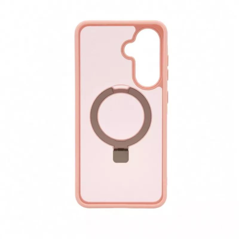 Evelatus Samsung Galaxy A37 / A36 Shield Case met MagSafe & standaard, mat, lichtroze