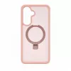 Evelatus Samsung Galaxy A37 / A36 Shield Case met MagSafe & standaard, mat, lichtroze