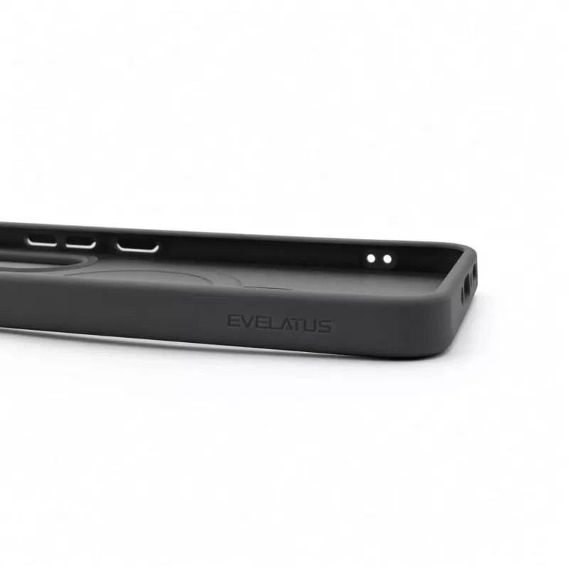 Evelatus Samsung Galaxy A37 / A36 Shield-hoesje met MagSafe & standaard, mat rookgrijs