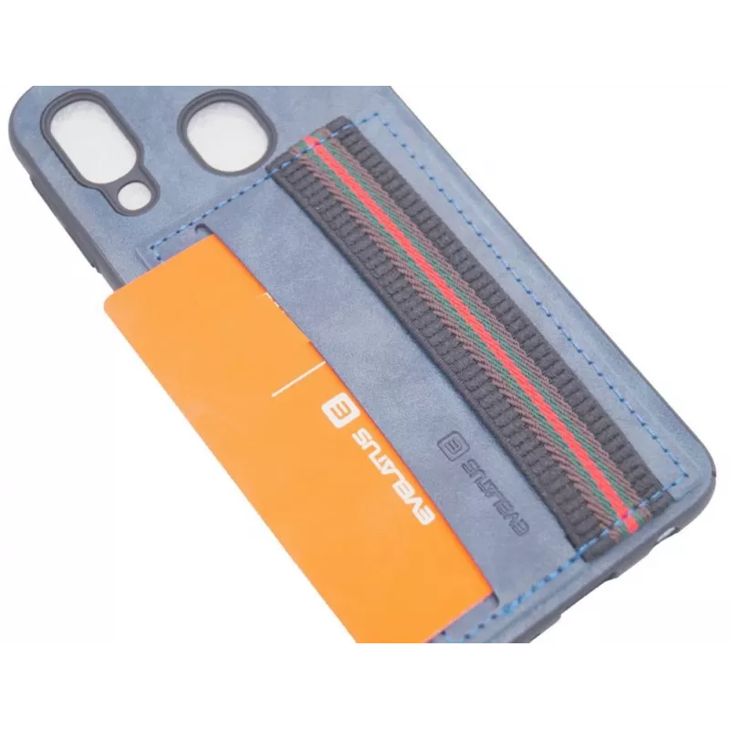 Evelatus Samsung Galaxy A40 Cubit blauwe back cover