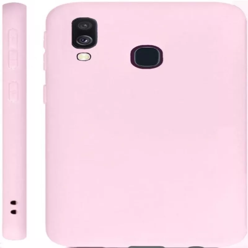 Evelatus Samsung Galaxy A40 nano siliconen hoesje soft touch TPU beige