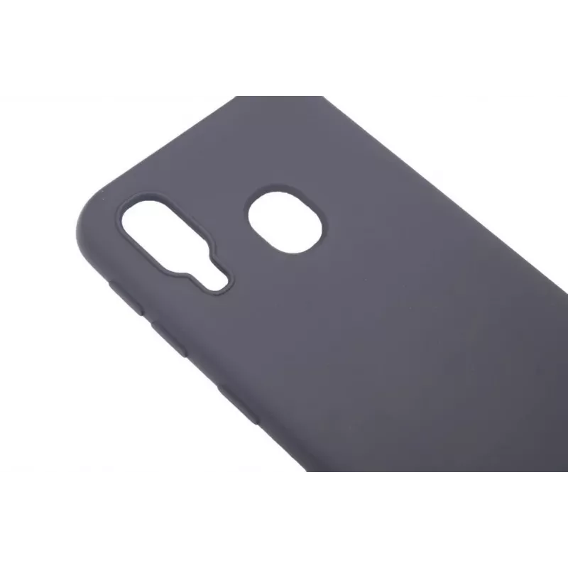 Evelatus Samsung Galaxy A40 nano-siliconen hoesje soft touch TPU zwart