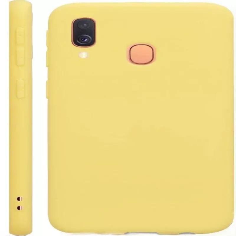 Evelatus Samsung Galaxy A40 Nano Silicone Case Soft Touch TPU geel