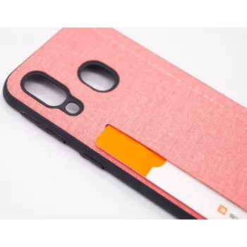 Evelatus Samsung Galaxy A40 siliconen achterkant hoesje roze