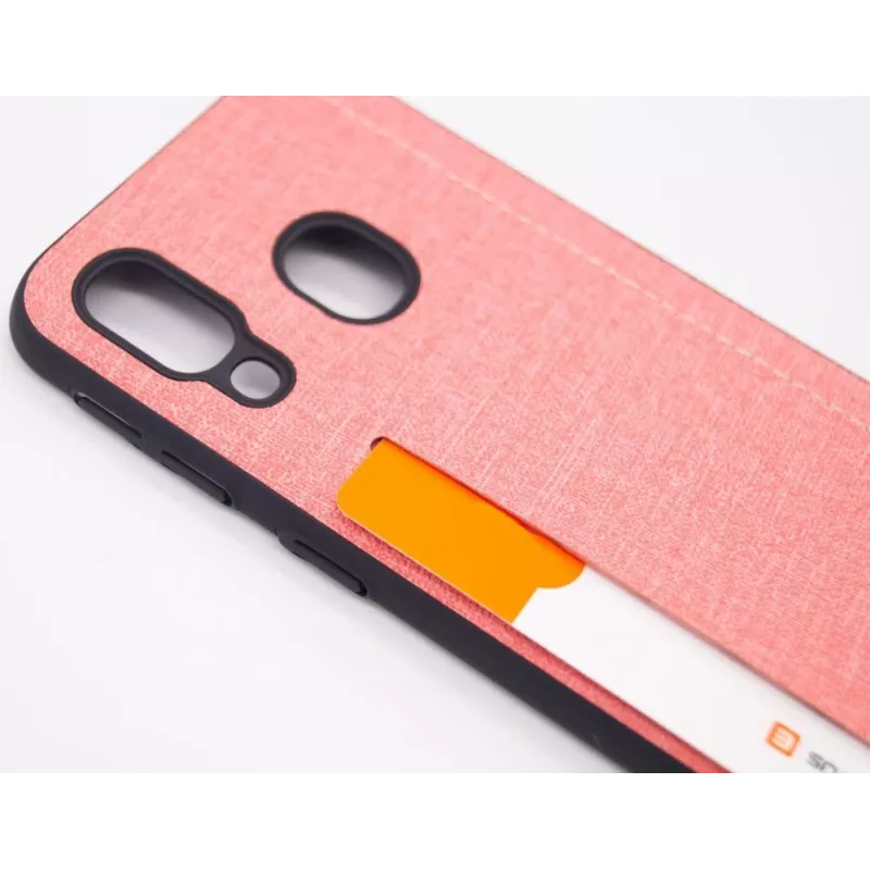 Evelatus Samsung Galaxy A40 siliconen achterkant hoesje roze