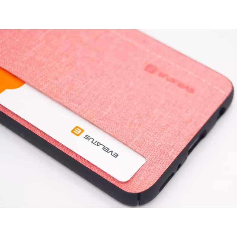 Evelatus Samsung Galaxy A40 siliconen achterkant hoesje roze