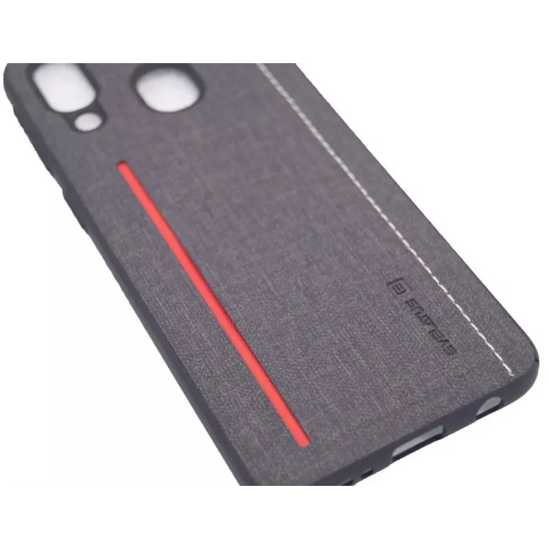 Evelatus Samsung Galaxy A40 silicone hoesje zwart