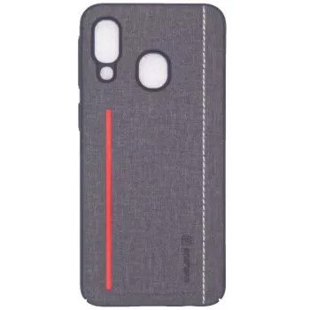 Evelatus Samsung Galaxy A40 silicone hoesje zwart