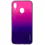 Evelatus Samsung Galaxy A40 Water Ripple Gradient Color Anti-Explosion Tempered Glass Case Gradiënt Roze-Paars