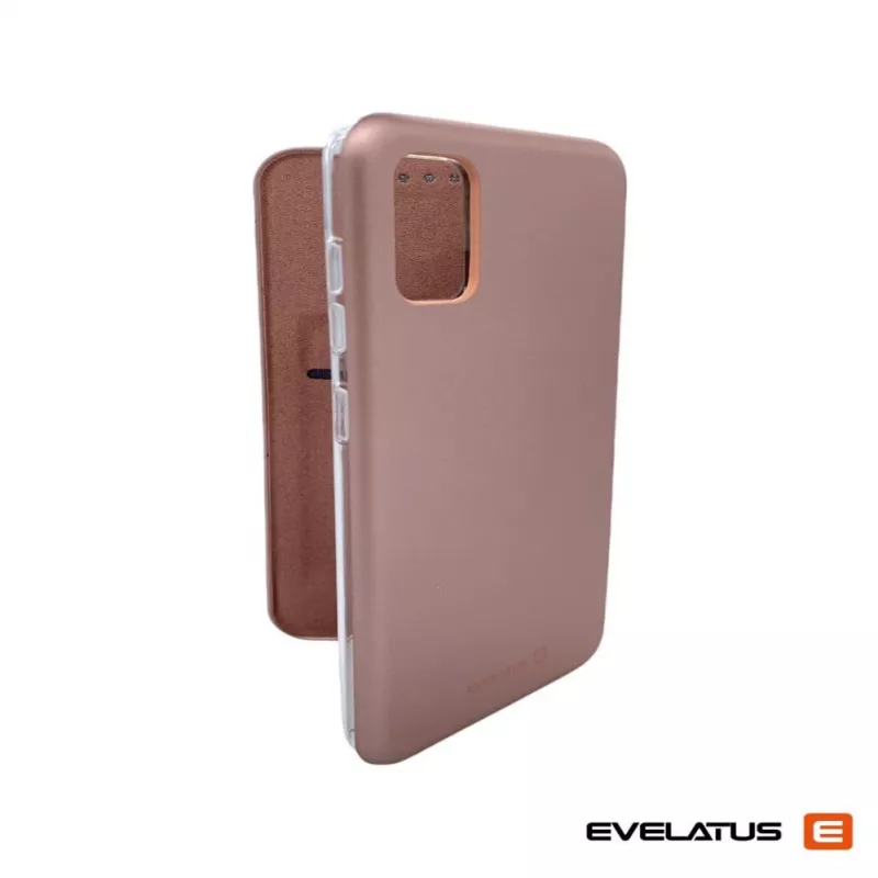 Evelatus Samsung Galaxy A41 boekhoesje roségoud