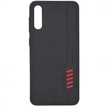 Evelatus Samsung Galaxy A50 Shooter Series Zwart Rugged Back Cover met Kickstand en Ringhouder