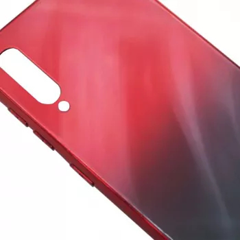 Evelatus Samsung Galaxy A50 Water Ripple Full Color Electroplating Gehard Glas Gradient Rood-Zwart