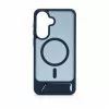 Evelatus Samsung Galaxy A57 gerubberd MagSafe-hoesje met standaard marineblauw