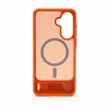 Evelatus Samsung Galaxy A57 gerubberd MagSafe-hoesje met standaard oranje
