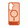 Evelatus Samsung Galaxy A57 gerubberd MagSafe-hoesje met standaard oranje