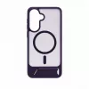 Evelatus Samsung Galaxy A57 gerubberd MagSafe-hoesje met standaard paars