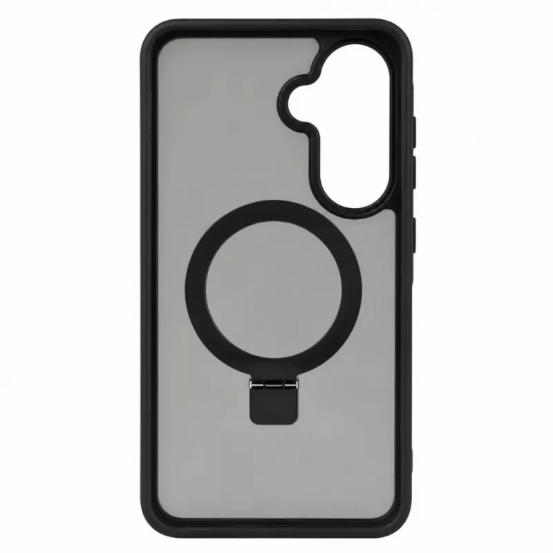 Evelatus Samsung Galaxy A57 Shield-hoesje met MagSafe & standaard matte ring zwart