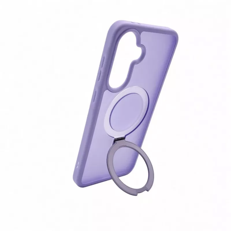 Evelatus Samsung Galaxy A57 Shield Case met MagSafe & standaard, matte ring, lavendelpaars