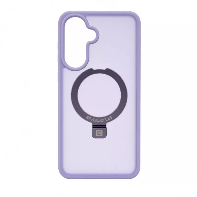 Evelatus Samsung Galaxy A57 Shield Case met MagSafe & standaard, matte ring, lavendelpaars