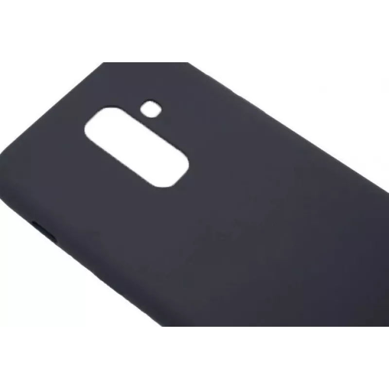 Evelatus Samsung Galaxy A6 Plus 2018 nano siliconehoes soft touch TPU zwart