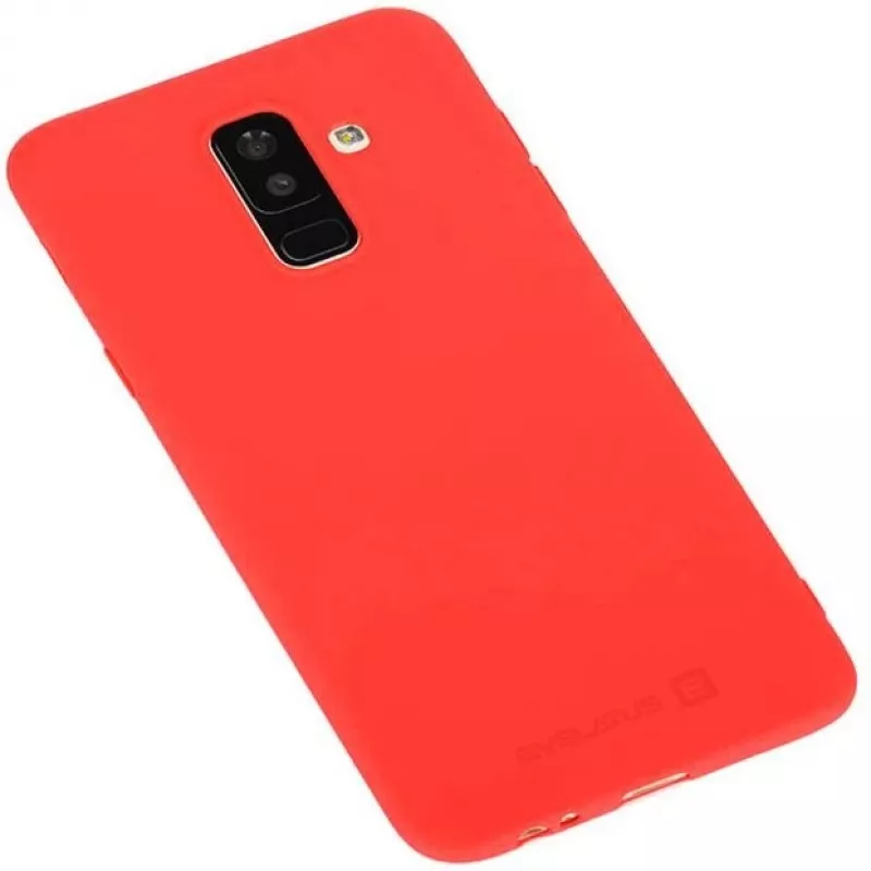 Evelatus Samsung Galaxy A6 Plus 2018 Nano Silicone Case Soft Touch TPU rood
